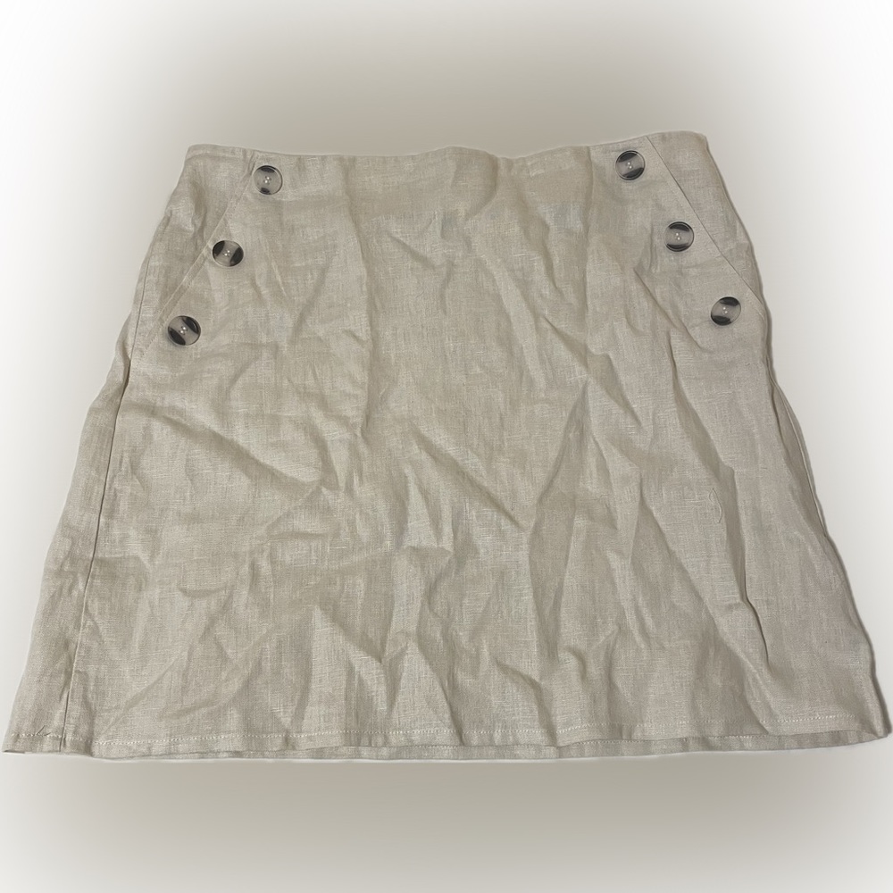 Tahari Linen Skort NWOT